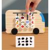 Montessori Wooden Color Matching Puzzles Logic Game Thinking Training Enlightenment Hand-eye Coordination Early Educational Toy