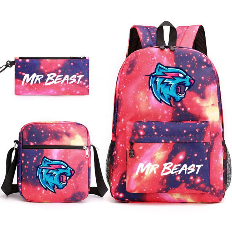 Canvas Backpack Set For Students With Laptop Compartment And Breathable Design For Daily Use