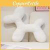 Dog Silhouette Cute Plush Pillow With Solid Color Design For Comfort Couch