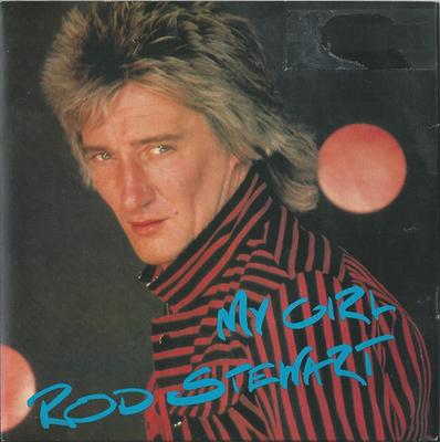 7inch Record ROD STEWART - My Girl RIVA28 Riva 1980 UK Rock Used