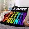 Customiz Name Personality Sprunki Themed Blanket Soft &Warm Sofa Office Bed Travel Lunch Break Blanket, Gift Suitable All Seasons