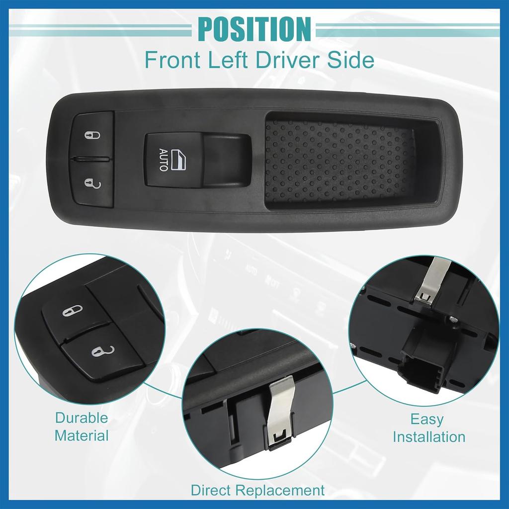 Power Window Switch No.68228155AA/68268251AA/68268251AB/68268251AC with Tool Window Control Switch for Chrysler 200 2015-2017