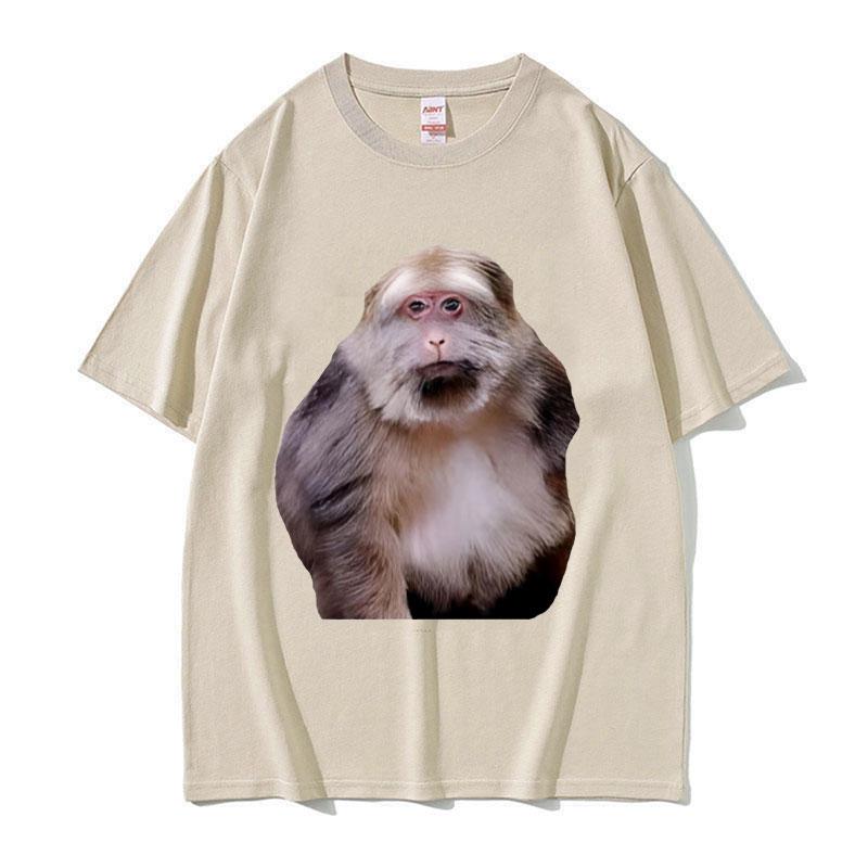 Funny Xing Xing Monkey Meme Graphic T Shirt Men's Women High Quality Cotton Tee Shirt Retro Fashion Oversized T-shirt Streetwear