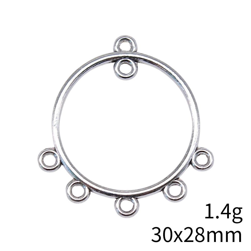 Graduation Accessories Women Round Multi-Hole Earring Connector Accessories Parts Clearance Sale Items Accessories For Girls