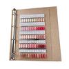 Professional Magnetic Nail Color Display System with 120 Removable Tips and Numbered Labels for Salon and Home Use