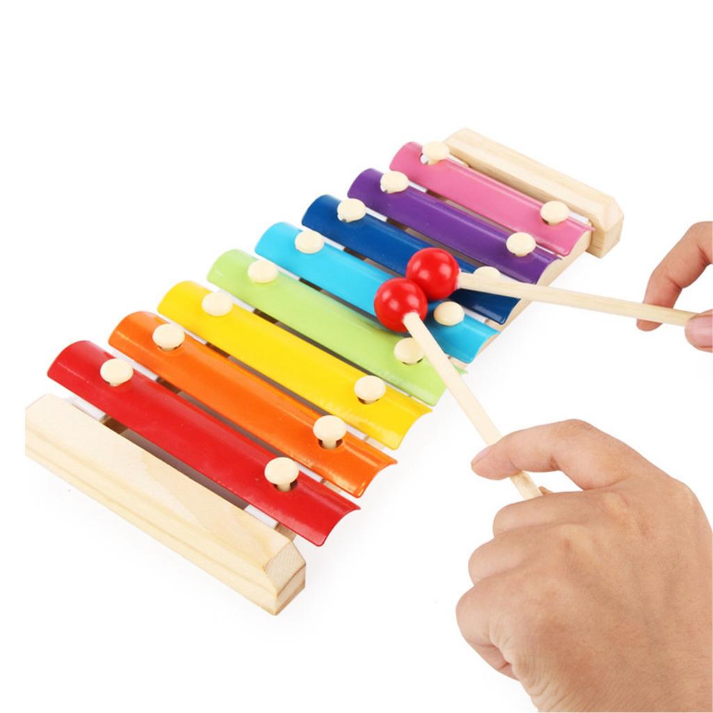Wooden Percussion Instrument Toy Educational Early Learning Preschool Musical Toy for Toddler Boys