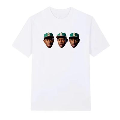 Tyler Skateboard Vintage T-Shirt Rapper Sänger Hip Hop Damen Unisex Kurzarm Harajuku Streetwear Lässig Locker Eltern-Kind T-Shirt