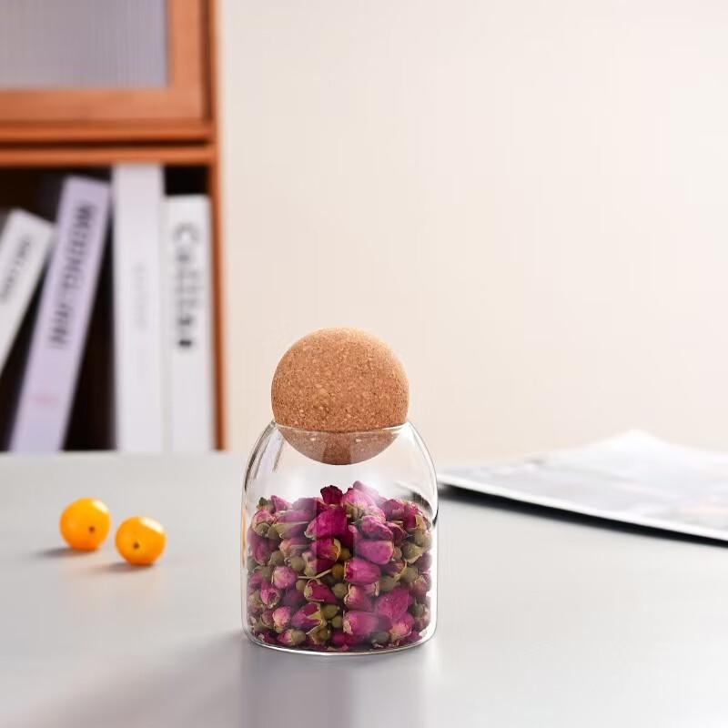 ZISIZ Glass Storage Jar for Tea and Coffee