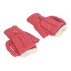 2 PCS USB Heated Gloves Double Sided Heating Knitted Gloves Temperature Adjustable Thermal Gloves Rose Red