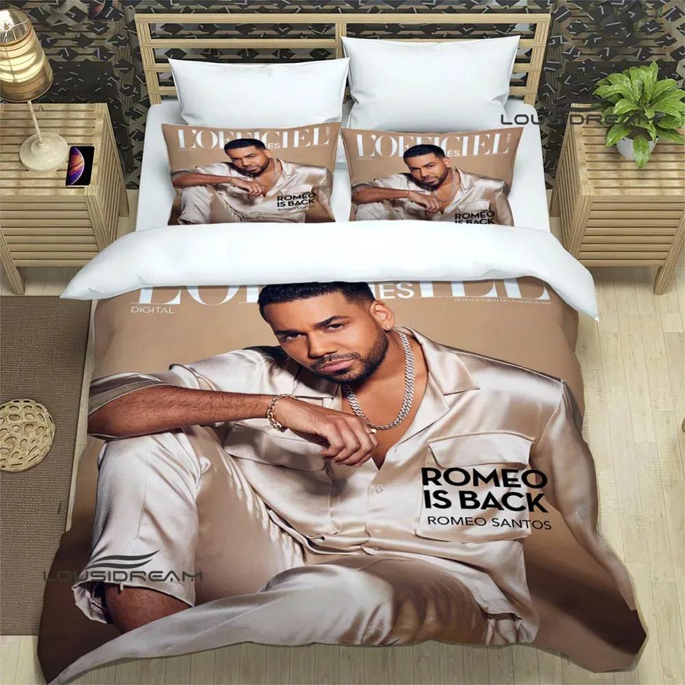 

Latin Singer Romeo Santos Bedding Sets Exquisite Bed Supplies Set Duvet Cover Bed Comforter Set Bedding Set Luxury Birthday Gift 70x133cm 2pcs