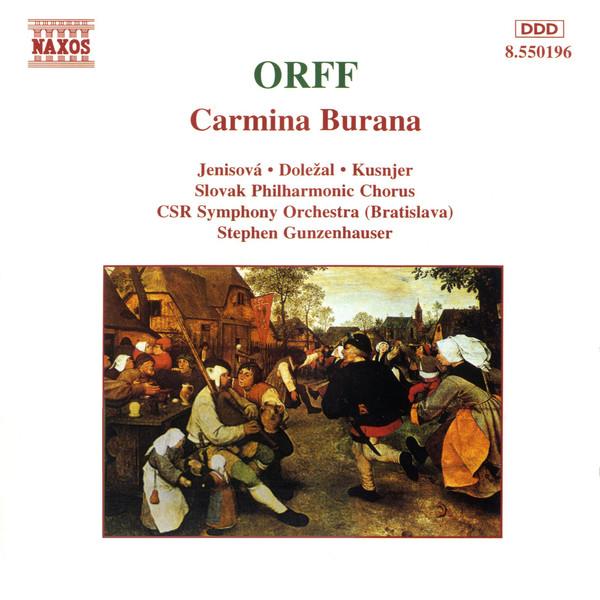 

CD КАРЛ ОРФ, ЕВА ЙЕНИСОВА  ВЛАДИМR - Carmina Burana 8550196 Naxos Europe Классика Б/у