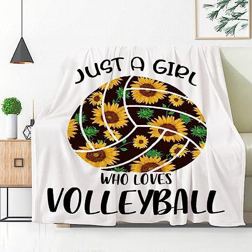 Sports Volleyball Printed Flannel Blanket Sheet Bedspread Nap Blanket Blanket