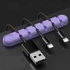 46 Wire Slot Usb Cable Organizer Management Wire Holder Cable Winder Tidy Silicone Clips For Mouse Keyboard Earphone Protector