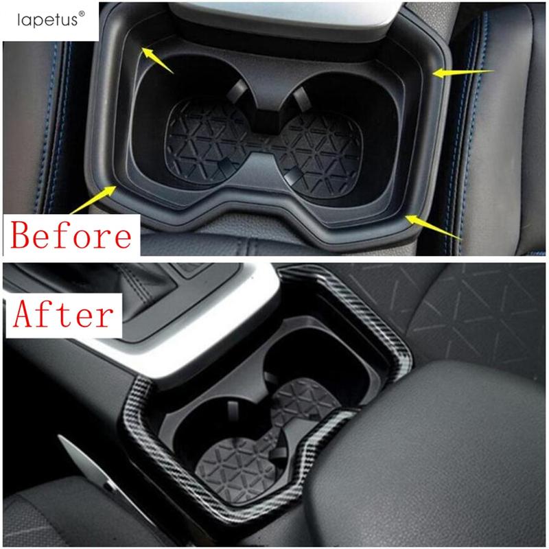 Central Console Front Water Cup Holder Panel Cover Trim For TOYOTA RAV4 RAV 4 XA50  - 2025 ABS Matte Interior Accessories