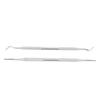 2pcs Ingrown Toenail Tools Stainless Steel Nail Picker Dual Ends Nail File Toenail Cleaner Tools
