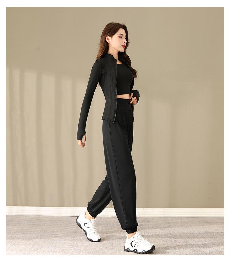 Women's 2024 High-End Quick-Dry Yoga & Running Set: 3-Piece Sports Outfit