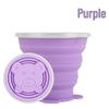 Portable Food-Grade Silicone Collapsible Water Cup for Kids, Heat-Resistant Travel Toothbrush/Mouthwash Cup