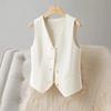 Women's Vest Coat Spring Autumn High-end Sleeveless Ladies Suit Vest Jacket Temperament Fashion Lady Blazer Horse Clip