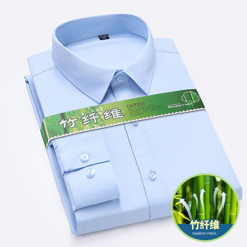 High Quality Large Size S-6Xl Men Social Dress Shirts Long Sleeved Classic Slim Fit Elegant Formal Shirt For Blouses Clothes