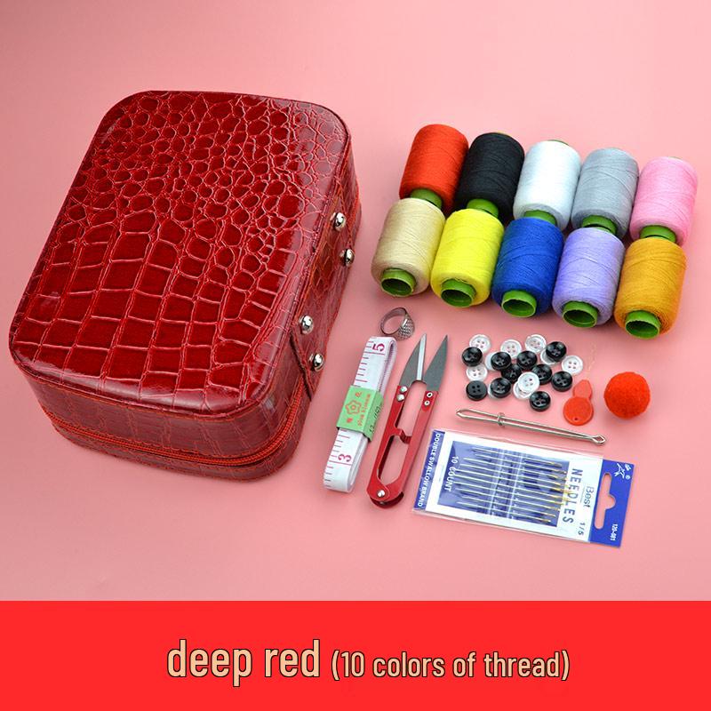 Wedding & Dowry Needle & Thread Box: Large, Multifunctional, Portable Sewing Kit for Household Use