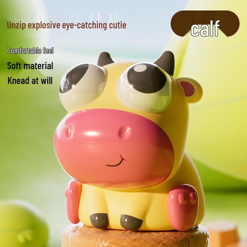 Creative Bubble-Blowing Pinchable Decompression Toy Doll for Students and Kids
