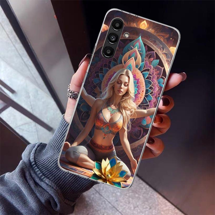Meditation Yoga Girl Phone Case For Samsung Galaxy A17 A16 A15 A14 A13 A57 A56 A55 A54 A53 A37 A36 A35 A34 A33 A26 A25 A24 A23 G