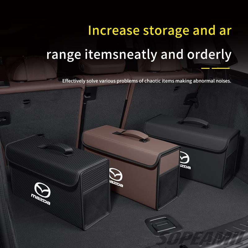 For Mazda 3 6 SKYACTIV Axela Atenza CX30 CX60 CX70 CX80 CX3 CX5 CX9 Car Trunk Organizer Box Tailbox Stowing Tidying Storage Bag
