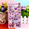Luminous Cute Sanrio 3D Relief Stickers Kawaii Girls Kuromi Cinnamoroll My Melody Crystal Decals Kids Decoration Sticker Packs