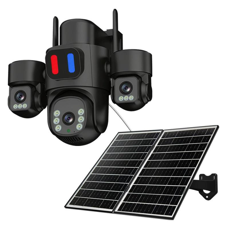 

Cámara de seguridad solar exterior 360 HD visión nocturna impermeable sin red