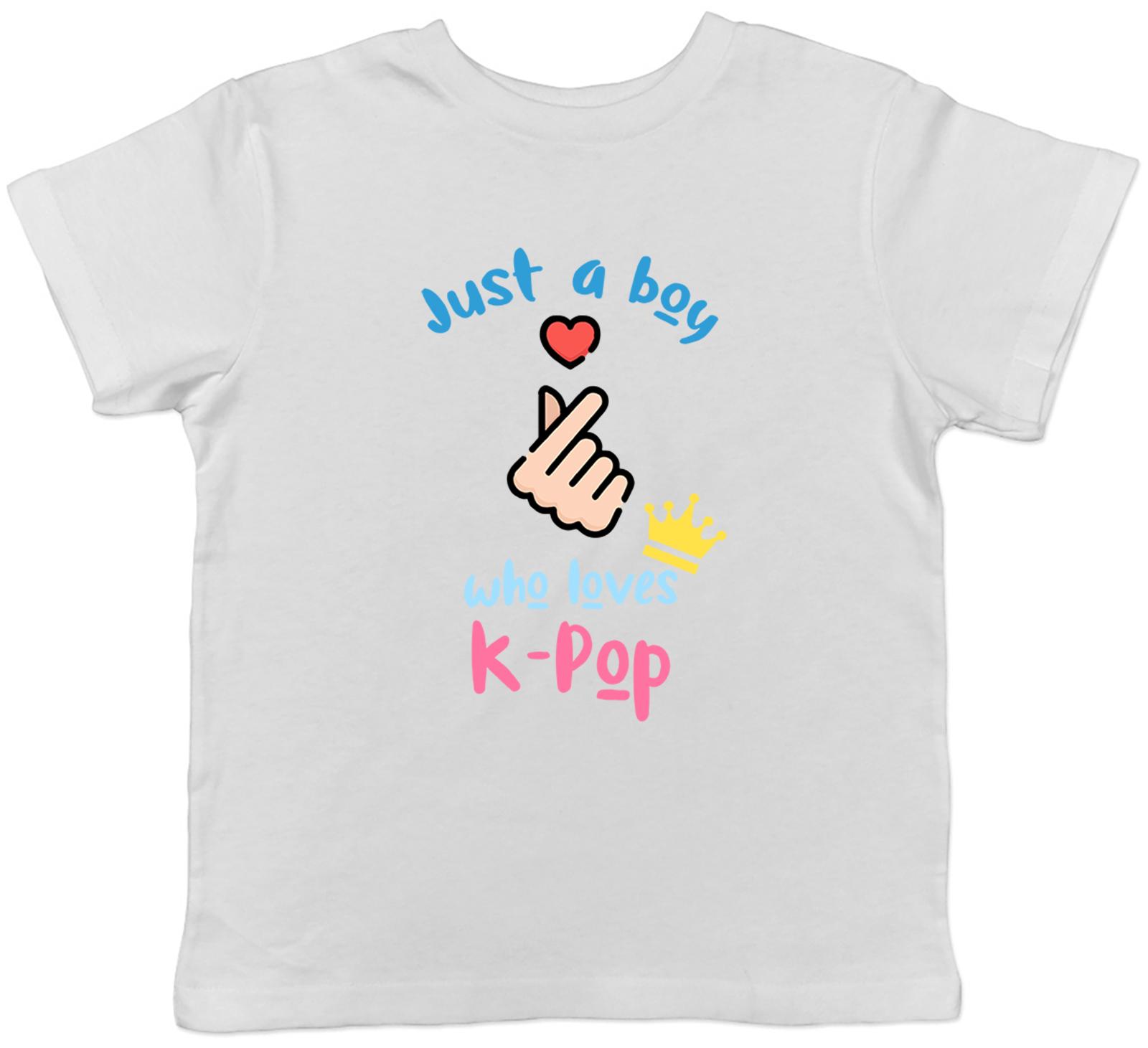 K-Pop Kids T-Shirt Just A Boy Who Loves K-Pop Childrens Boys Girls Gift 150