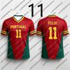 2026New Red-Green Contrast Sports T-Shirt,Men Women Portugal Soccer Fan Version