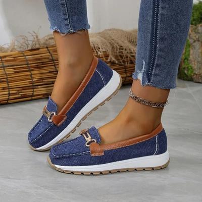 Fashion 2024 Hot Sale Women's Shoes Loafers Women's Flats Fashion Metal Decoration Casual Flat Shoes New Round Toe Flat Low Heelszapatos