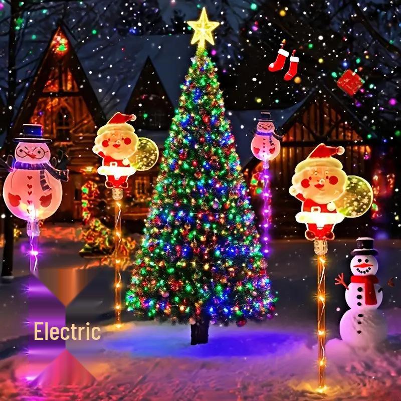 Solar-Powered Snowman Light: Acrylic Lawn Decoration for a Festive Christmas Atmosphere