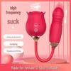 Dual-Head Vibrating Rose: Telescopic, Licking & Sucking Pleasure Toy for Women