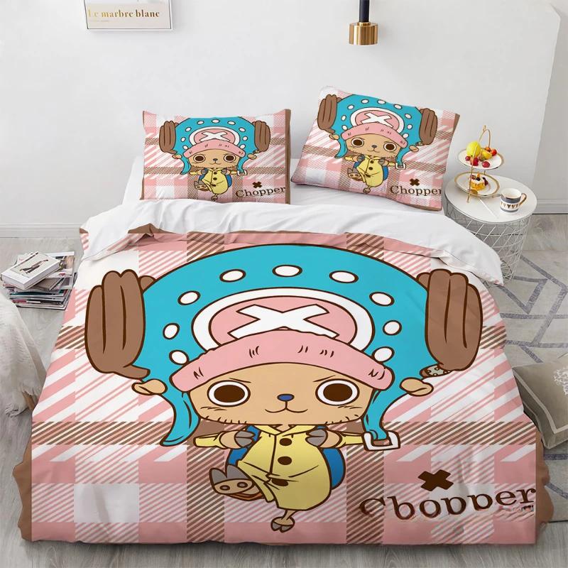 Anime One Piece Bedding Set Boys Girls Bedroom Decor Twin Full Queen King Size Cosplay Duvet Cover Pillowcases Gifts
