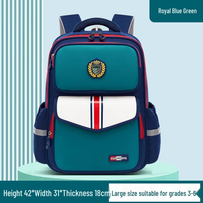 New Style Lightweight Primary School Backpack for Grades 1-6, Designed for Boys and Girls Ages 6-12, with Large Capacity and Comfort