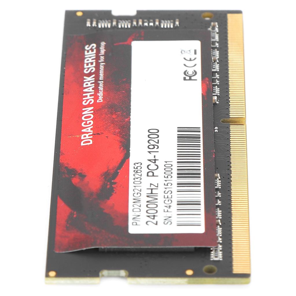 DDR4 RAM Slim Aluminum High Performance Easy Install DDR4‑2400MHz PC4‑19200 Notebook Memory16GB