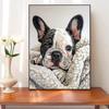 5d DIY Diamond Painting Cross Stitch Cute Animals Pet Bulldog Diamond Embroidery Mosaic Full Round Drill Home Decor Crafts