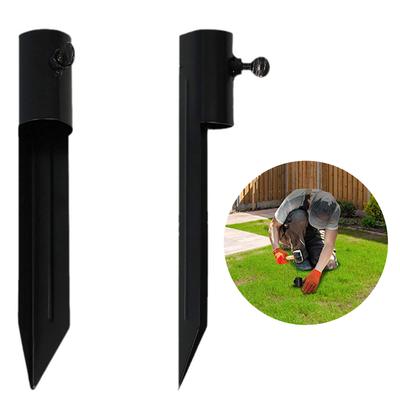 4 Stück Eisen Fackelständer Pfähle Korrosionsbeständige Gartenpfähle Outdoor Lichtpfähle Set für Gartenlichter & Sonnenschirme