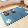 Pet Feeding Mat-Absorbent Pet Placemat for Food and Water Bowl, with Waterproof Rubber Backing, Quick Dry Water Dispenser Mat for Dog and Cat
