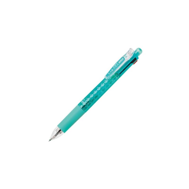 Zebra Multi-function Pen, 4 Colors + Mechanical Pencil, Sarasa Multi 0.4 Blue Green P-J4SAS11-BG