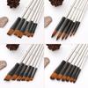 24pcs Draw Paint Brushes Set Kit Artist Paintbrush Round Brushes with Nylon Hair for Artist Acrylic