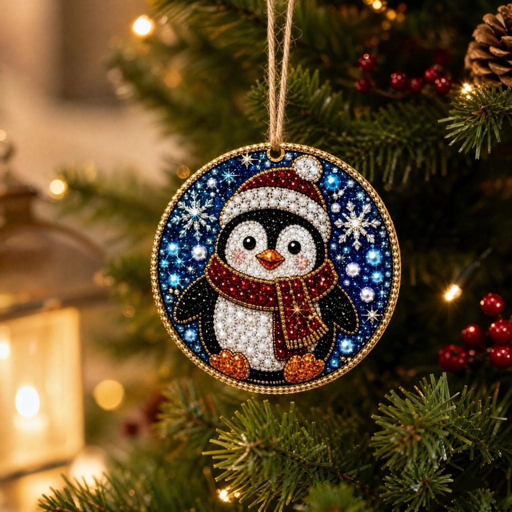Christmas Tree Ornament, 2D Christmas Hanging Decoration for Holiday Decor