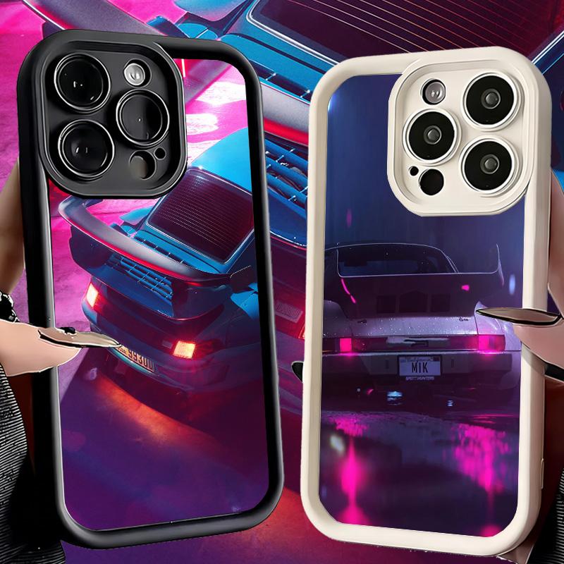 Phone Case for iPhone 17 Air 16E 15 16 Pro Max Sports Car RWB Cool Cover 14 Plus 13 12 Mini Soft Shell Silicone Fundas