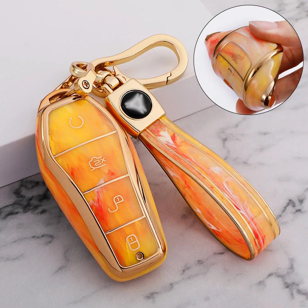 4 Buttons Tpu Car Key Case For Byd Atto 3 Han Ev Dolphin Qingdaoplusdmi Remote Control Protect Cover Auto Accessories