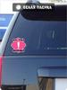 PVC Warning Signs Car Stickers Waterproof Sunscreen Labels for Vehicle Safety Warning Decals HE24