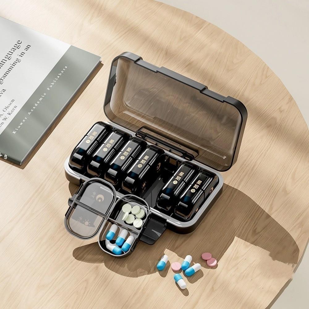 Portable Medicine Box Japanese-style Weekly Pill Organizer Pill Packing Box  Daily Medication