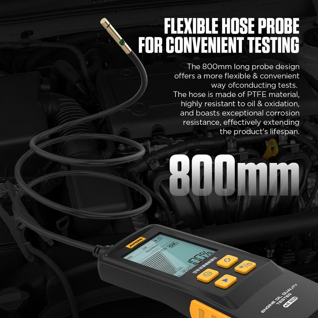 AUTOOL AS503 Handheld Car Engine Oil Tester Digital Display Water Content Indicator For Check Auto Oil Quality Detector
