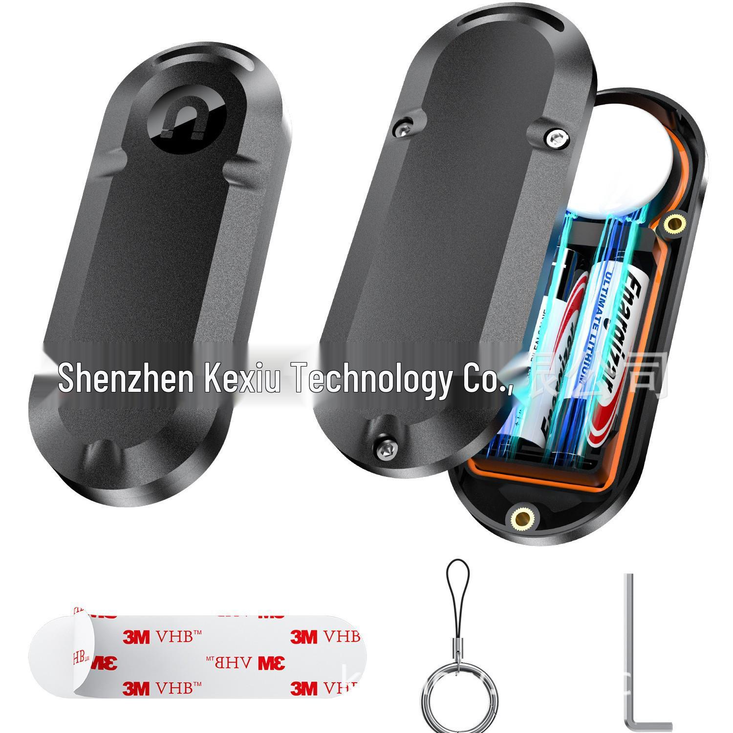 

Зарядный бокс для локатора Apple Airtag с защитой аккумулятора, водонепроницаемый чехол IP66 чёрный