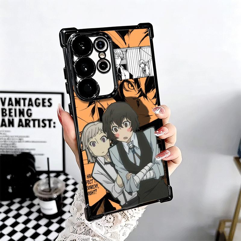 Bungo Stray Dogs Manga Plating Phone Case For Samsung Galaxy S24 S25 FE S26 Edge S23 Ultra S22 S21 Plus S20 Anti-Fall Airabag Co